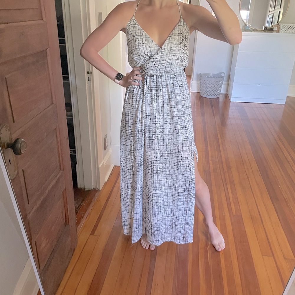 Black and White Semi Formal Dress